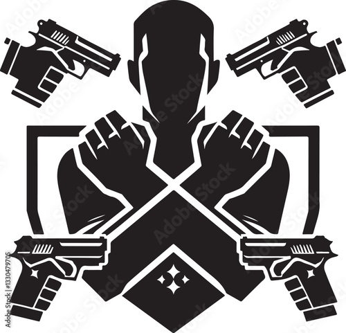 martial artist vector illustration