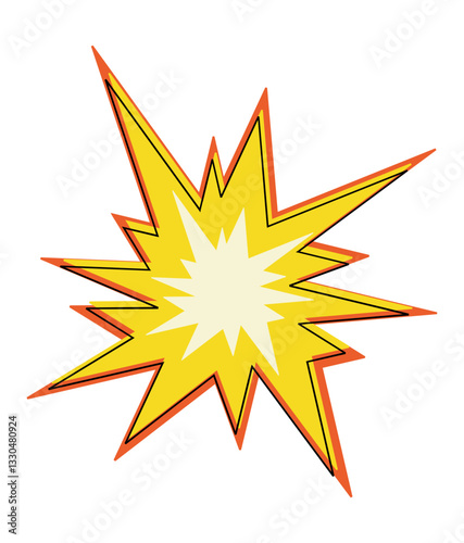 Comic style explosion graphic