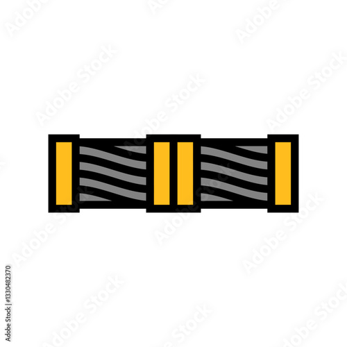 telegraph cable industry color icon vector illustration