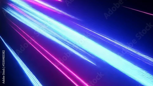 Dynamic neon light streaks