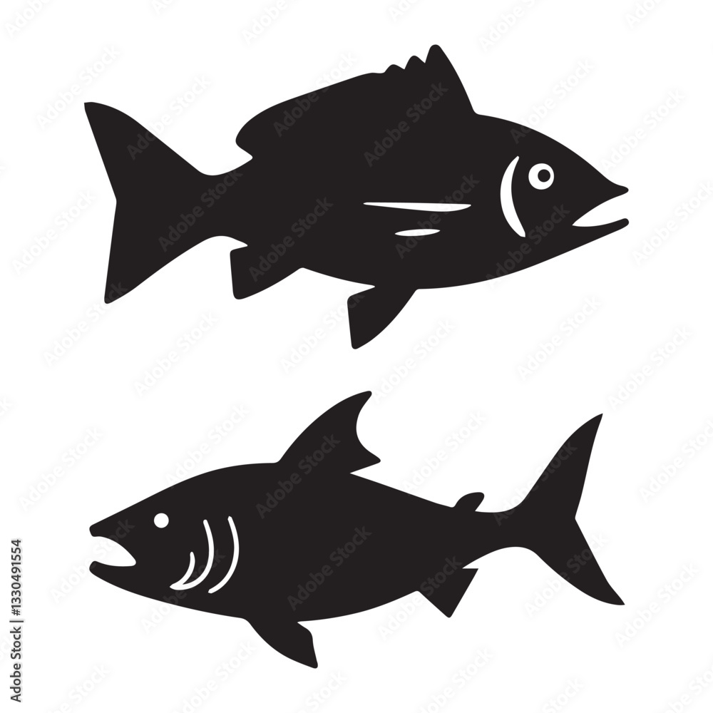 Fototapeta premium vector illustration of fish