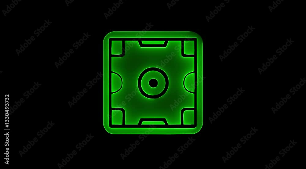 Soccer Field Icon Animation on Black Background, ideal for sports apps, game interfaces, strategy visuals, digital presentations, sports designs, motion graphics, or sports-themed content Soccer Field Icon Animation on Black Background, ideal for sports apps, game interfaces, strategy visuals, digital presentations, sports designs, motion graphics, or sports-themed content