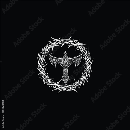 Holy grail design vector template illustration