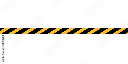 Warning ribbon. Danger sign. Black and yellow ribbon . Warning tape. Caution sign