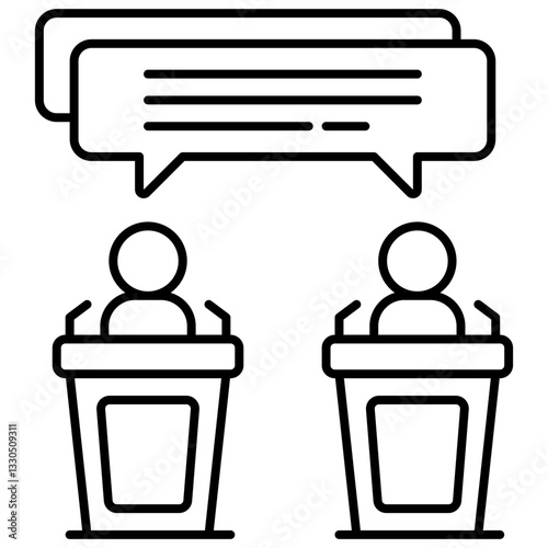 conferance line icon