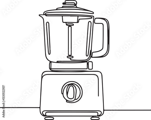 Food Processor Line Drawing