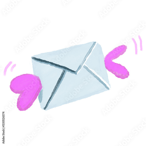 Obraz na plátně Envelope with Wings