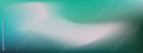 Turquoise gradient noisy grain background texture. White-green gradient, sea depth, background. Mesh Gradient Background. Multicolor blurry gradient vector. Light Gray vector blurred bright texture.