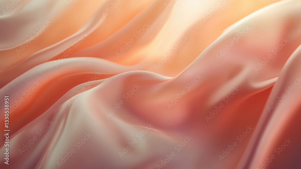 Obraz premium Peach colored silk