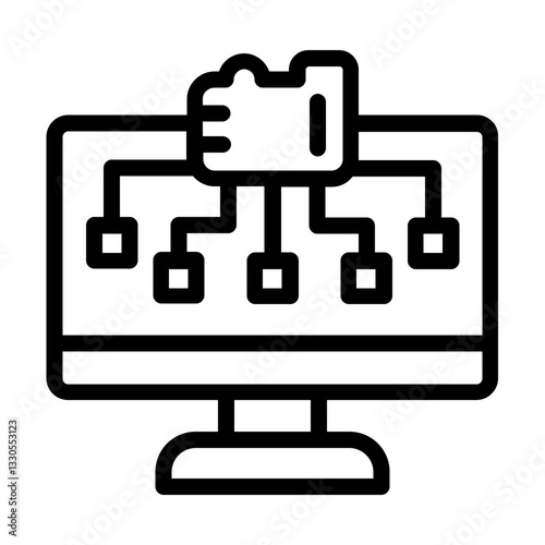 computer icon line