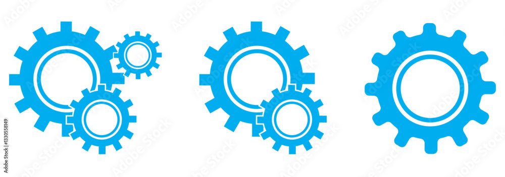 Setting icon set. Setting, cogwheel, gear icon element set - Vector Setting icon set. Setting, cogwheel, gear icon element set - Vector