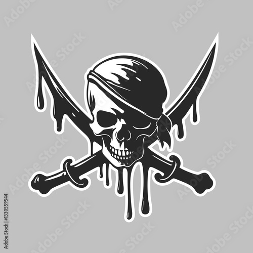 Creative design of pirate symbol