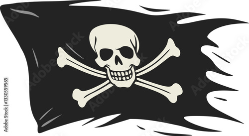 Creative design of pirate symbol