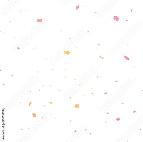 Design of sakura petals falling