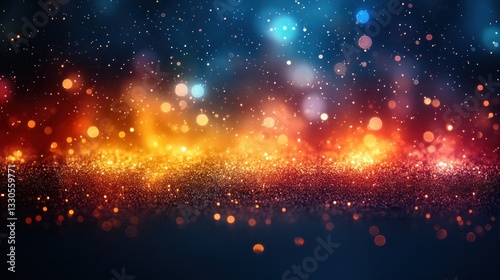 Abstract Festive Sparkle Background: A Symphony of Glittering Lights and Colors