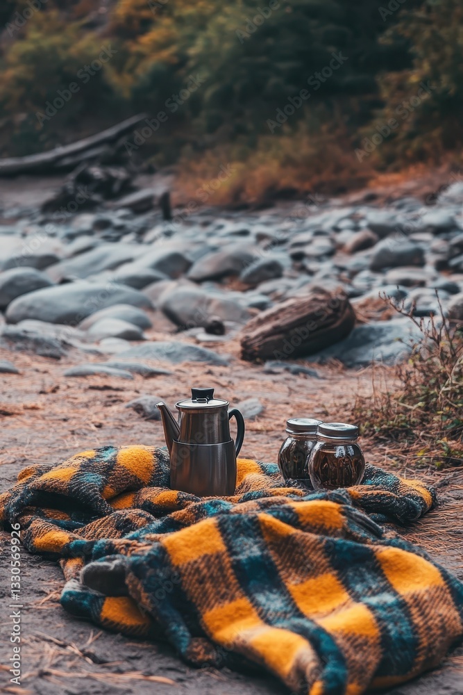 Cozy Autumn Picnic by the River
