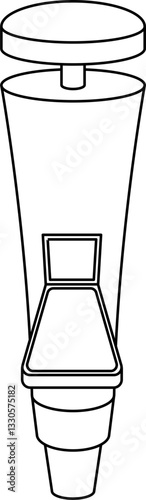 Weather station outline vector