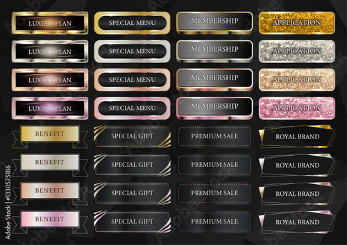 Button Banner Set 017