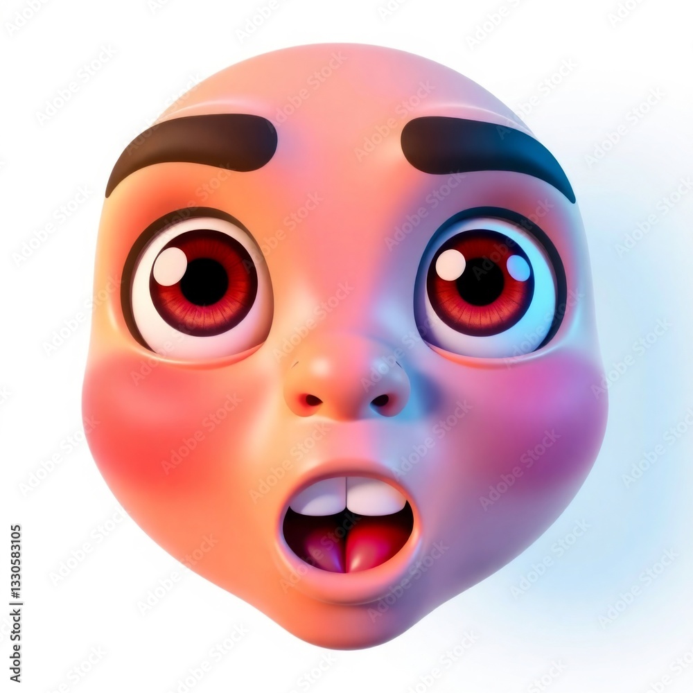 Fototapeta premium 3D Playful Emoji Fun and Expressive Emoticon