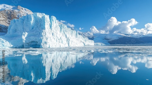Glacial Serenity: A Breathtaking Reflection of Nature's Majesty in Patagonia
