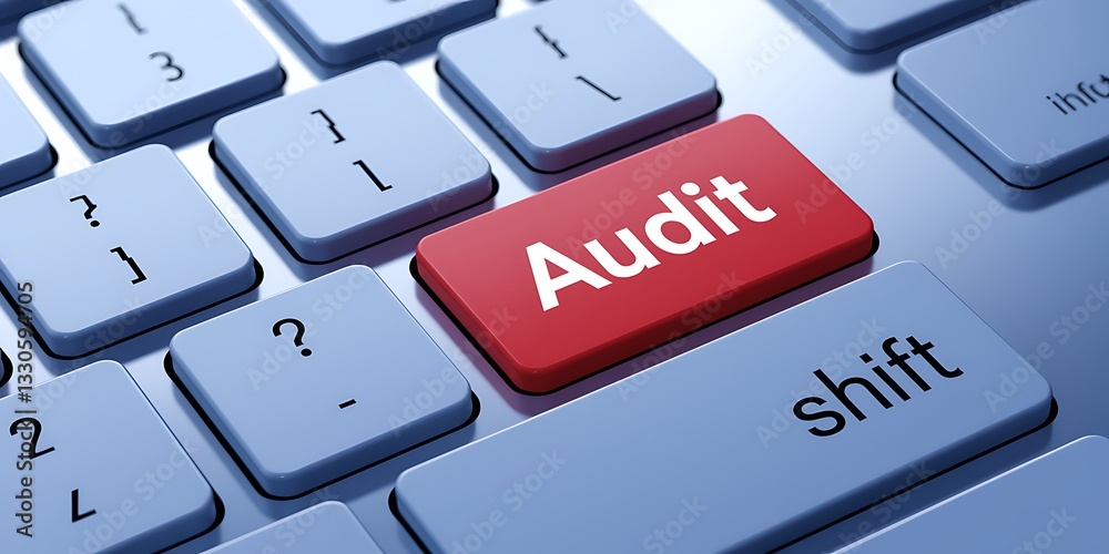 Close-Up of Computer Keyboard Featuring Bold Red 