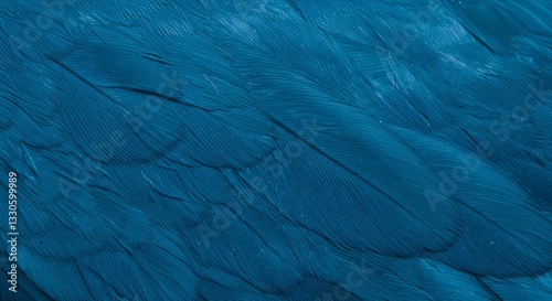 Wallpaper Mural Deep Teal Bird Feathers Textured Background. AI Generated Torontodigital.ca
