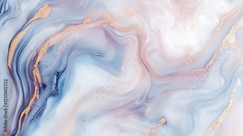 Smooth marble texture with gold veins, soft white base 