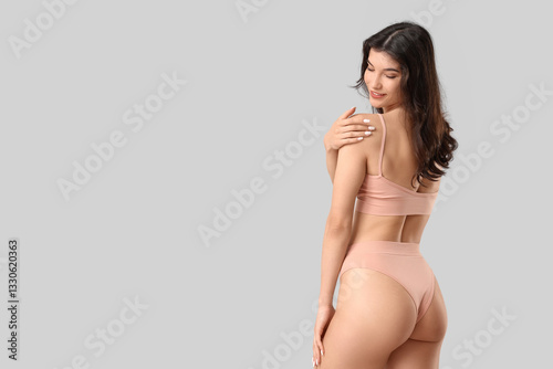 Pretty young woman in under...