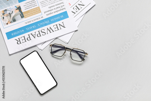Different newspapers with g...