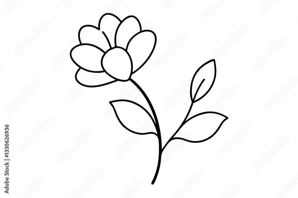 vector illustration of a flower