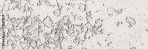 Obraz na płótnie Peeling paint on the wall. Old concrete wall with cracked flaking paint. Weathered rough painted surface with patterns of cracks and peeling. High resolution texture for background and design. Closeup w salonie