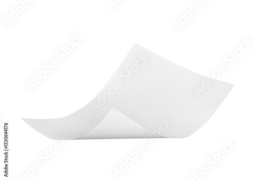 Flying blank sheet of paper...