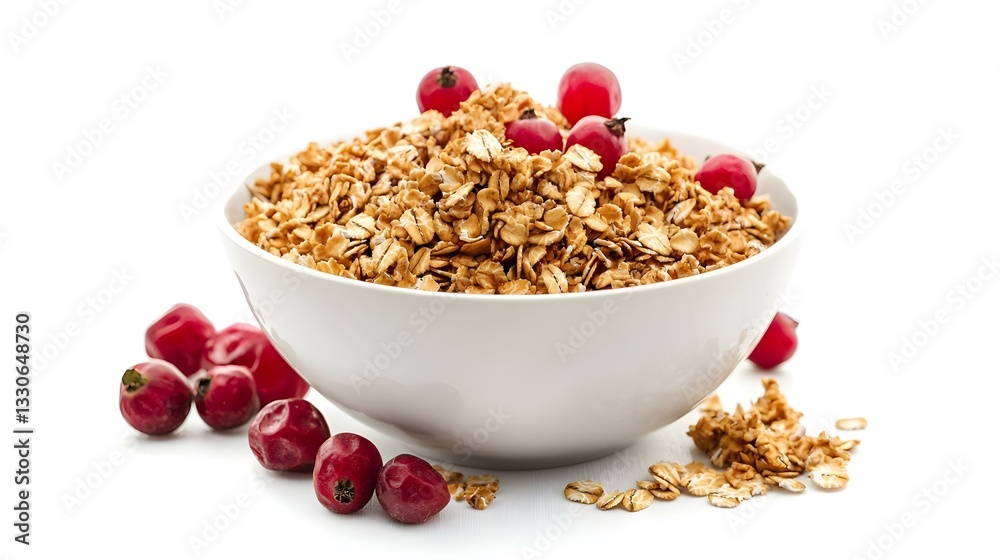 heap os oats on a white background heap os oats on a white background