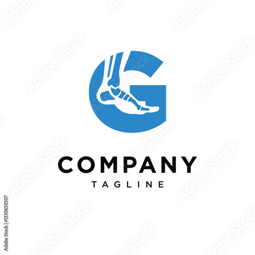 Letter G Podiatry Logo Icon Vector