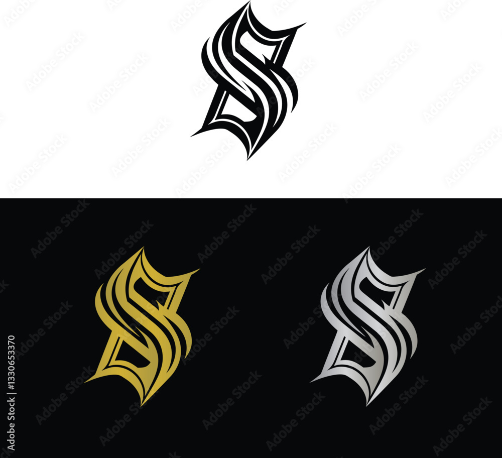 Obraz premium Abstract Letter S Logo Design