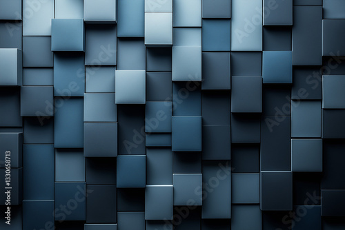 Abstract geometric shapes interlocking and overlapping in various shades of gray and black, offering a sleek, modern look.
