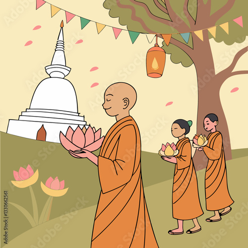 Vesak, also known as Buddha Jayanti, Buddha Purnima, Visak Bochea and Buddha Day, is a holiday traditionally observed by Buddhists in South Asia and Southeast Asia, as well as in Tibet and Mongolia. I