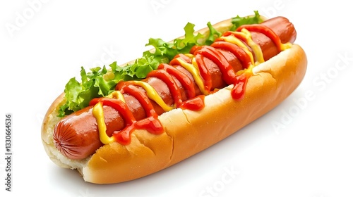 hot dog isolated on white background