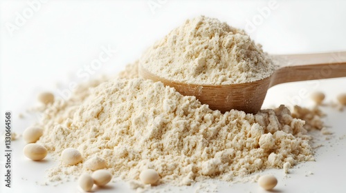 Obraz na płótnie A mountain of soy protein isolate in powder w salonie