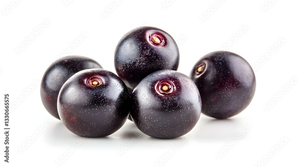 Fresh ripe acai berry with vibrant colors Fresh ripe acai berry with vibrant colors