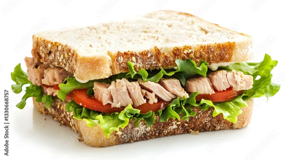 tuna sandwich isolated on white background tuna sandwich isolated on white background