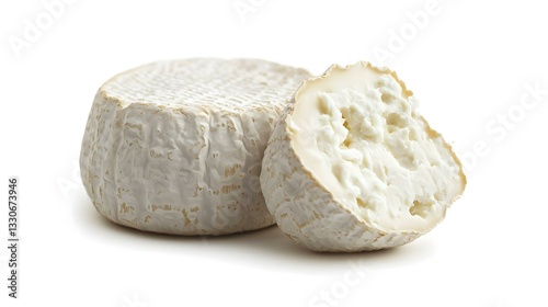 Piece of cheese isolated on white background