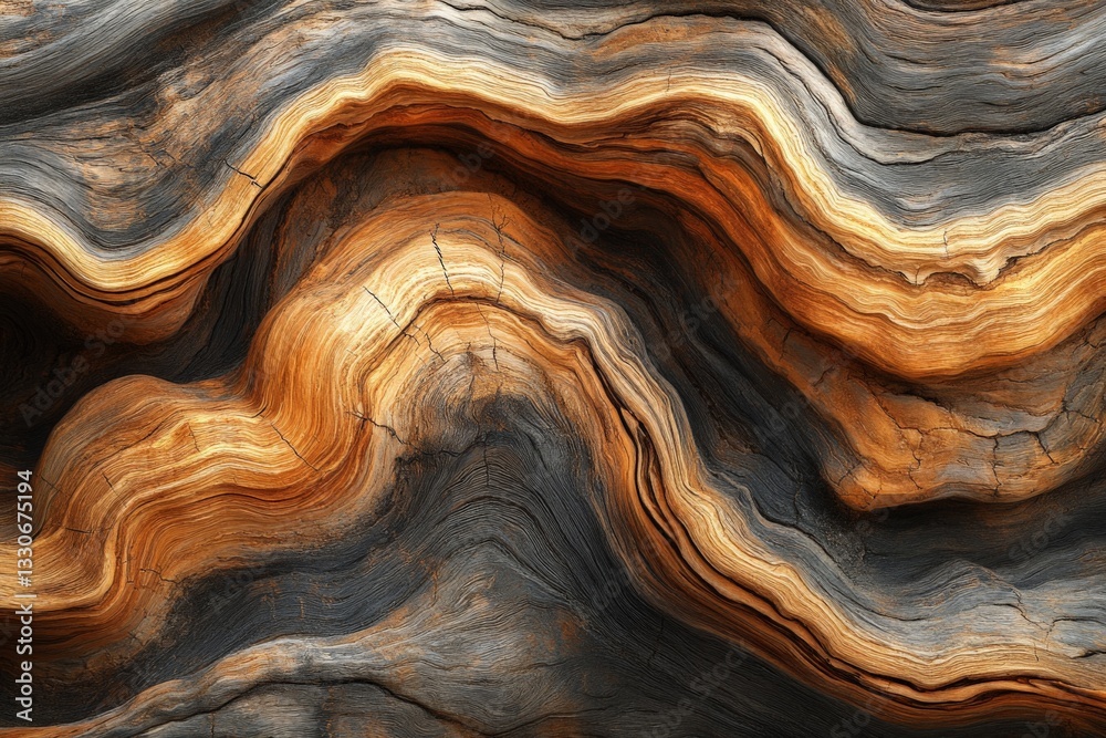 Detailed patterns in natural wood reveal centuries of growth and weathering in a unique display of natural artistry Detailed patterns in natural wood reveal centuries of growth and weathering in a unique display of natural artistry