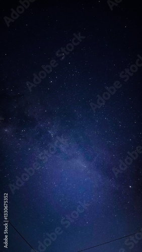 blue sky with stars