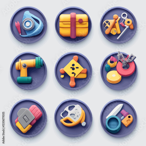 Crafty Clay Art Tools on Disks for Design, Artistry and Fine Arts