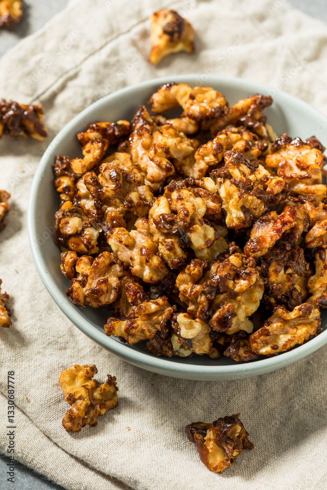 Fototapeta premium Sweet Homemade Candied Walnut Pieces