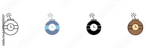 dynamite concept line icon. Simple element illustration.