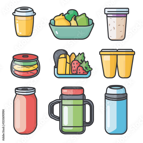 Food Storage Containers Set, Meal Prep, Bento Boxes, Kitchen Organization