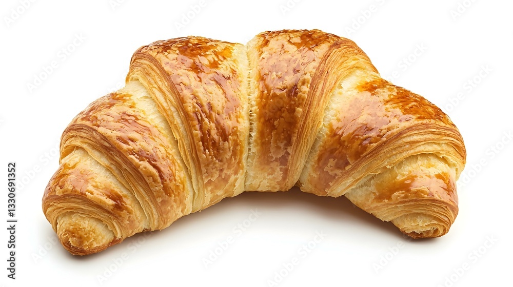 Croissant isolated on a white background
