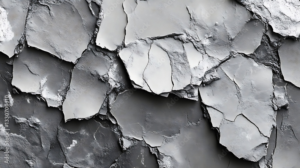 Naklejka premium Abstract Gray Texture Cracked Surface Design